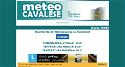 Desktop Screenshot of meteocavalese.it